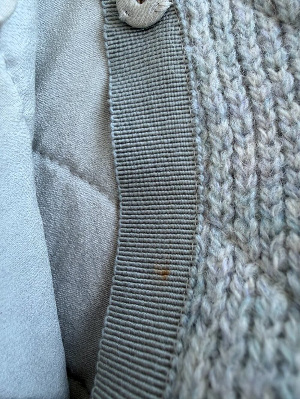 Vintage Prada Quilted Asymmetic Cardigan - Needs Repairs - Picture 7 of 9